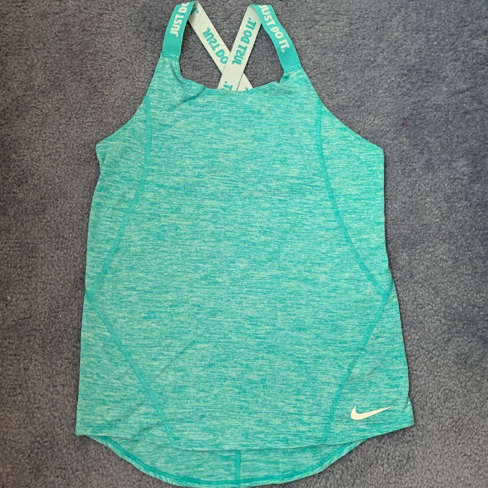 Nike Girl's Teal Dri-FIT Training Tank L